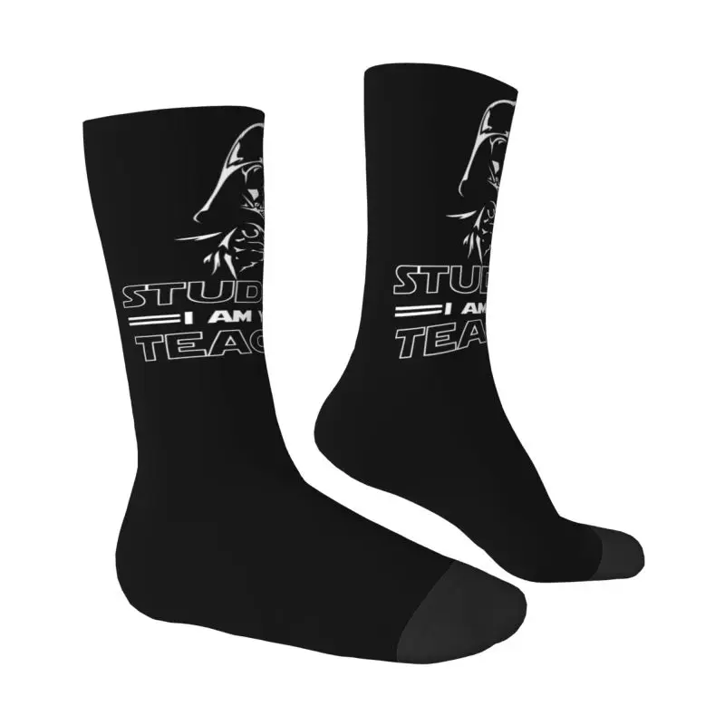 Fashion Math Men Women Crew Socks Unisex Novelty 3D Print Students I Am Your Teacher Dress Socks