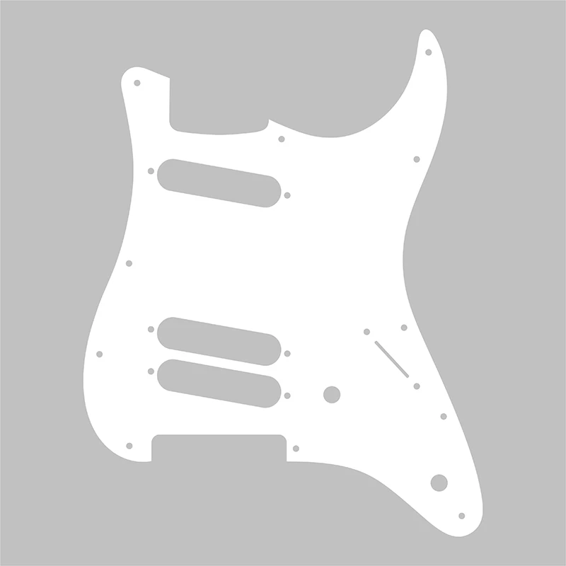 Pleroo Custom Parts - For USA / Mexico Fd Standard Strat 72\' 11 Screw Hole St SSS Slanted Guitar Pickguads Scratch Plate