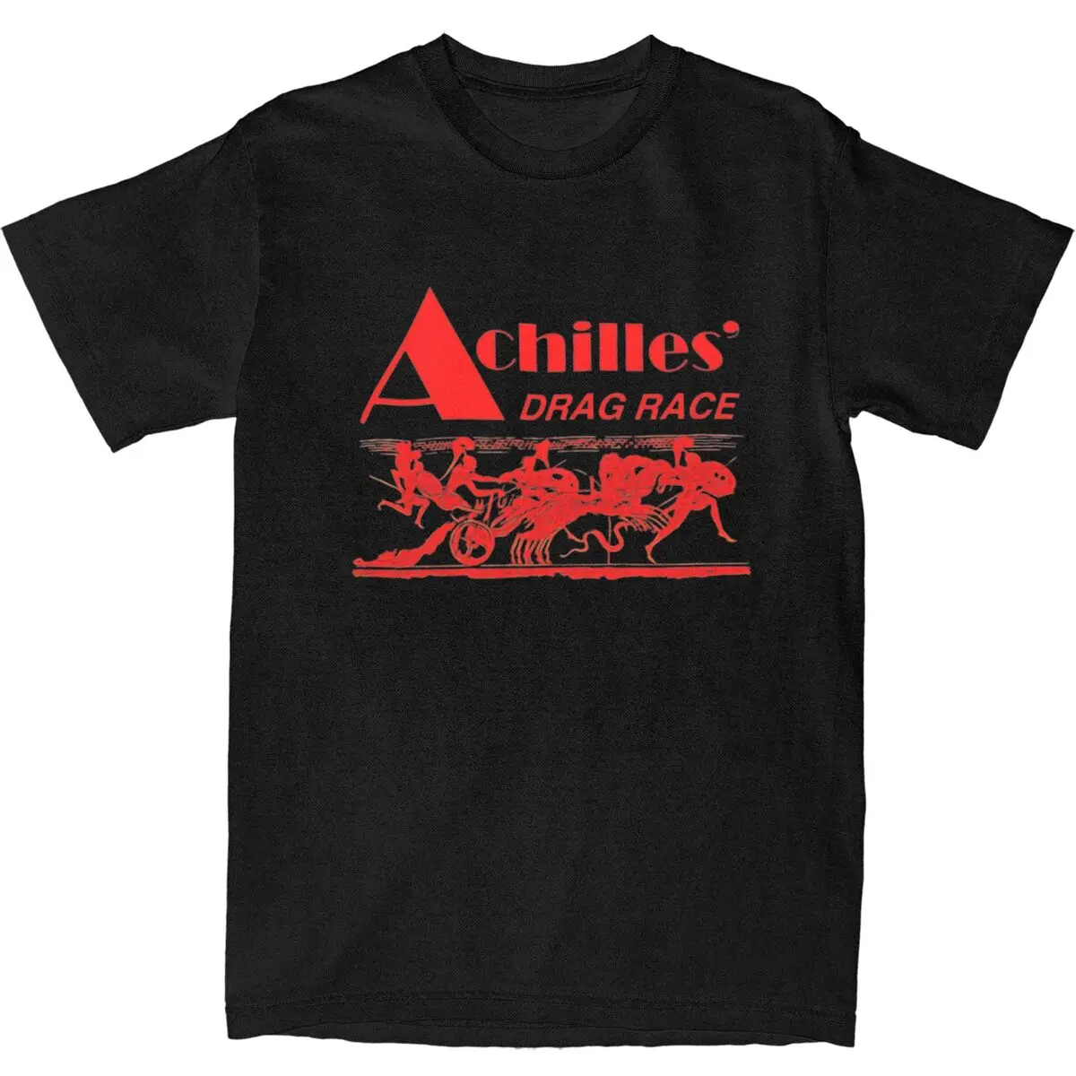 Achilles T Shirt Summer drag race Y2K Funny T Shirts Cotton Harajuku Tee Shirt For Men Short Sleeve Print Tops