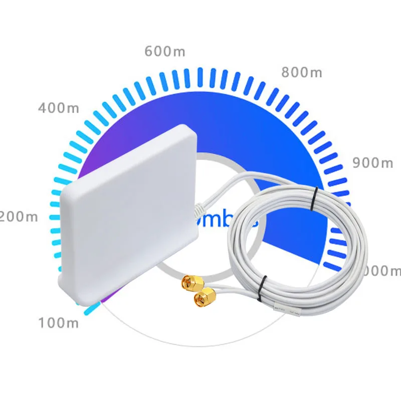 Dual-Cable Long Range 5G 4G LTE 3G GSM  WiFi Antenna Signal Booster Amplifier Cellular Network Coverage CPE PRO Router TS9 SMA