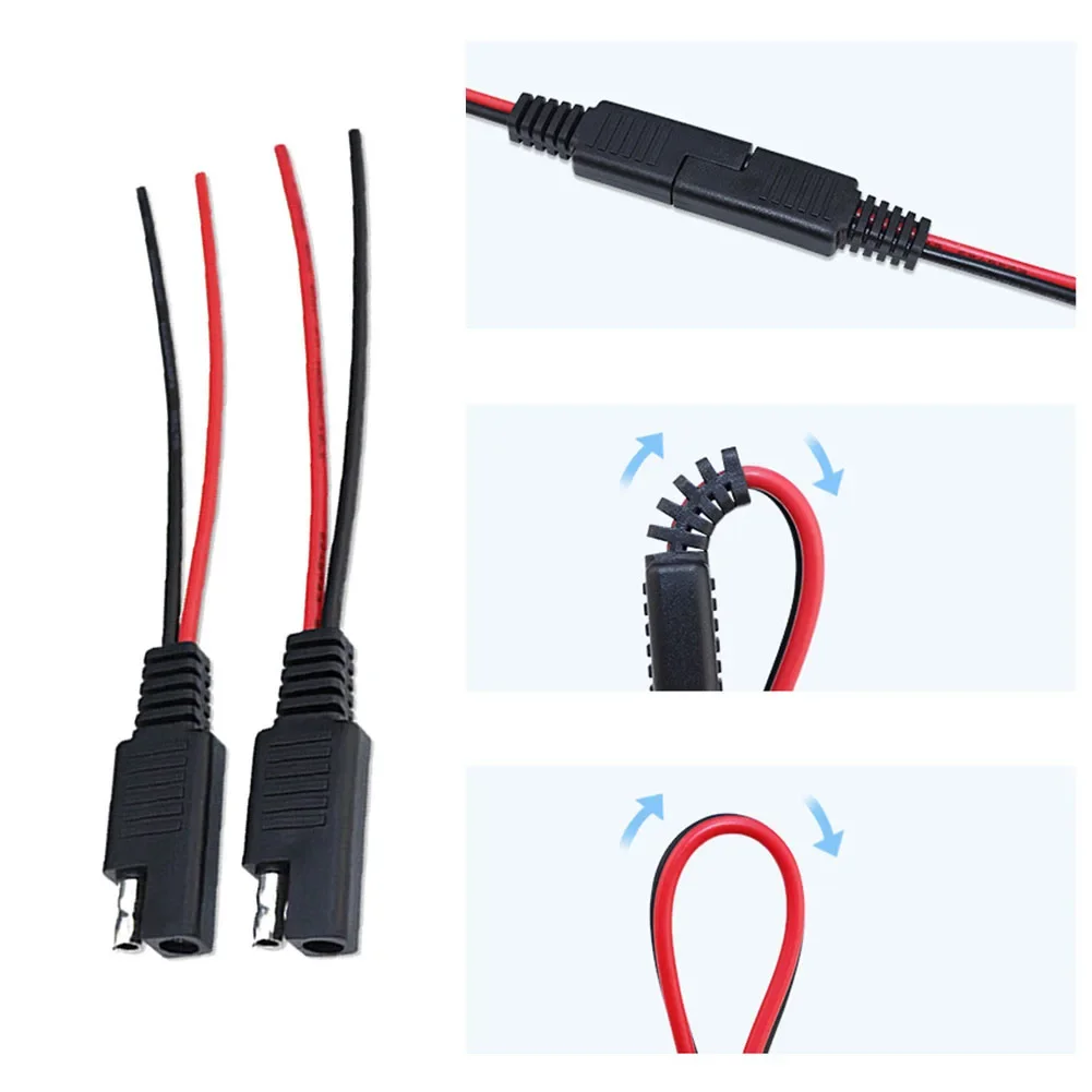 

Cable Extension SAE Automobiles Battery Connector Package Includes Panel Solar Solar Cell Connection Practical