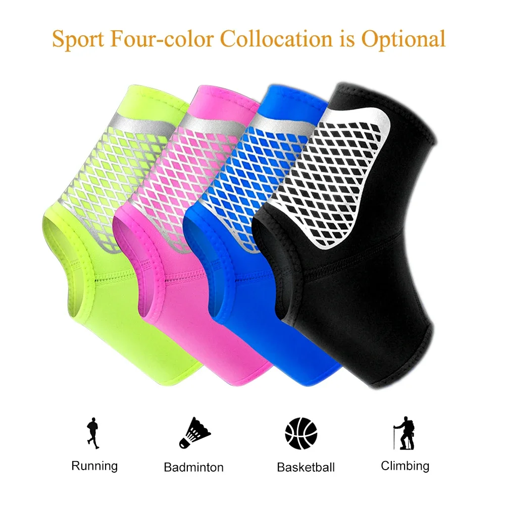 1Pcs Ankle Brace Compression Sleeves Support Foot Protective Gear Fitness Running Ankle Support