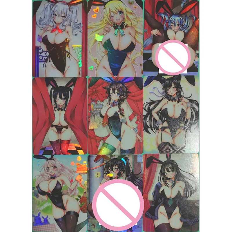 Anime Goddess Story DIY ACG Sakurajima Mai Alter Hestia Freya Games Toy Cards Collectible Cards Christmas Birthday Gifts