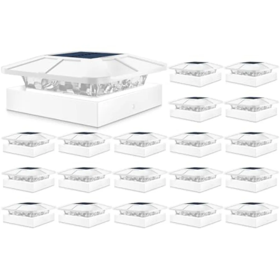 

Солнечные светильники для столбов, уличные, 3 режима, водонепроницаемые, для деревянных/виниловых столбов, для террасы, двора, сада, патио, веранды, черные