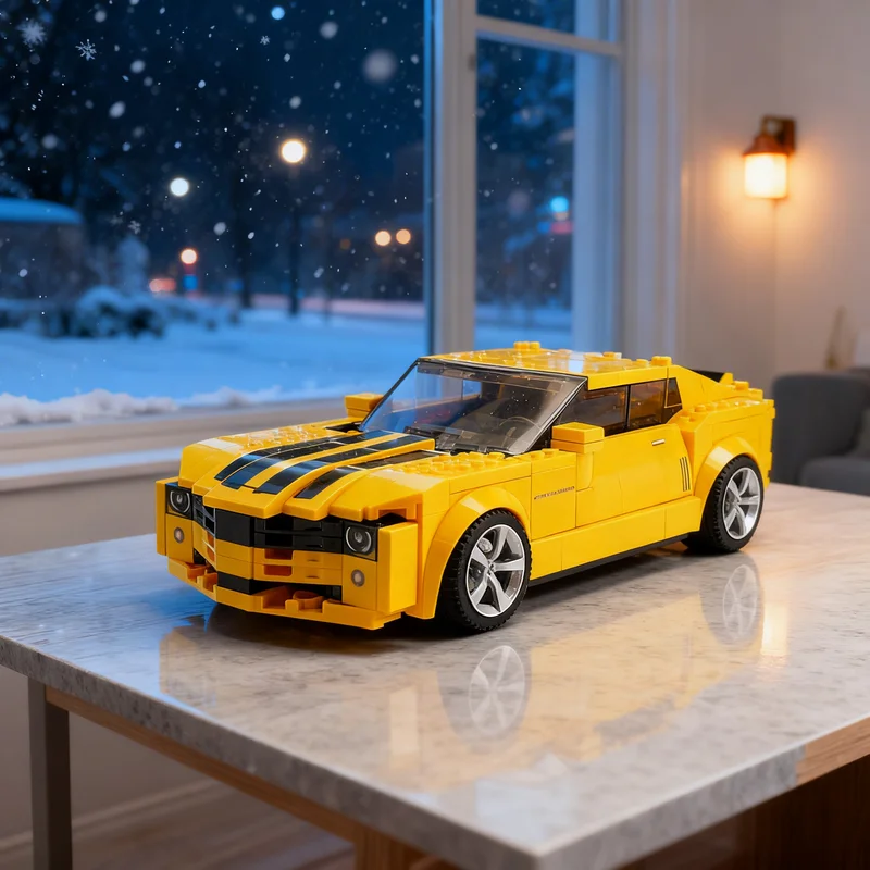

321pcs MOC Chevroleteed Camarosn Bumblebee City Champions Model Building Blocks Architecture Christmas Gifts Toy Idea Education