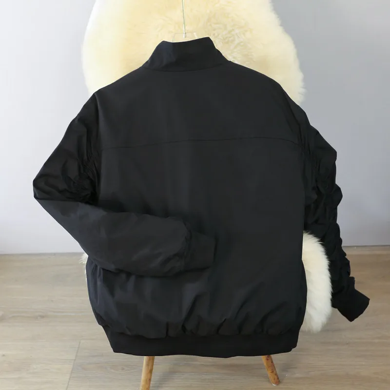 

Универсальный повседневный тюнер с летным воротником, мужской размер XS, маленький рост 60, американский тюнер, чистый цвет, ретро, подходит всем