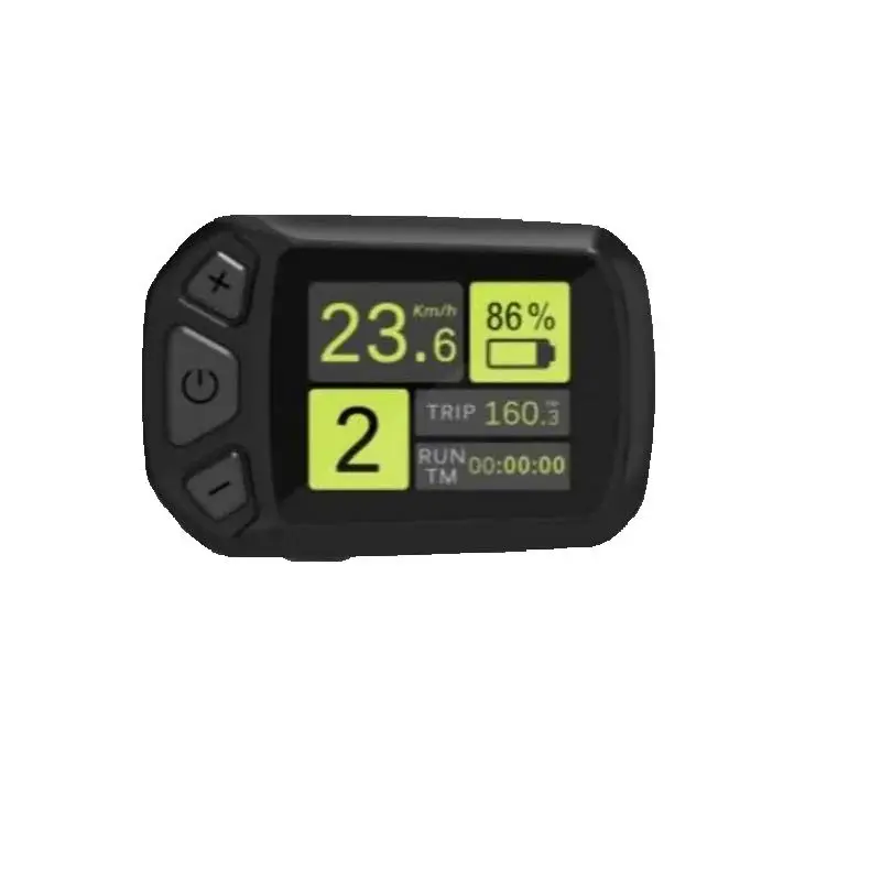 

DMHC TC618 LCD Display Electric Bike Instrument Monitor e-Bike SpeederReplacement Parts Panel Bafang Convertion TFT Kits