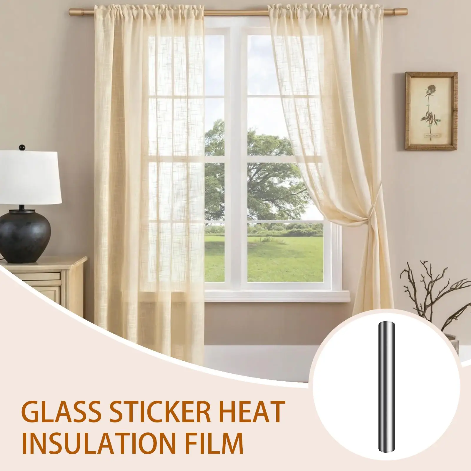 Self Adhesive Window Film Privacy Light Blocking UV Protection Darken Window Sticker Vinyl Tint Glass Door Blackout Film