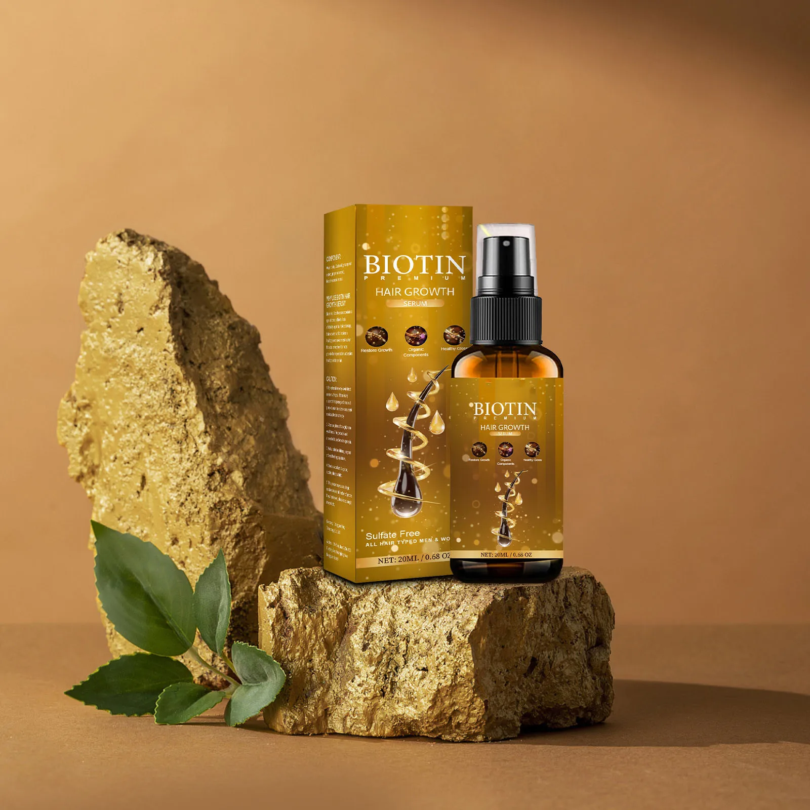 20ml Natural Moisturizer Biotin Hair Biotin Herbal for DIY Skin Care & Hair Treatment Natural Carrier Oil for All Hair Type