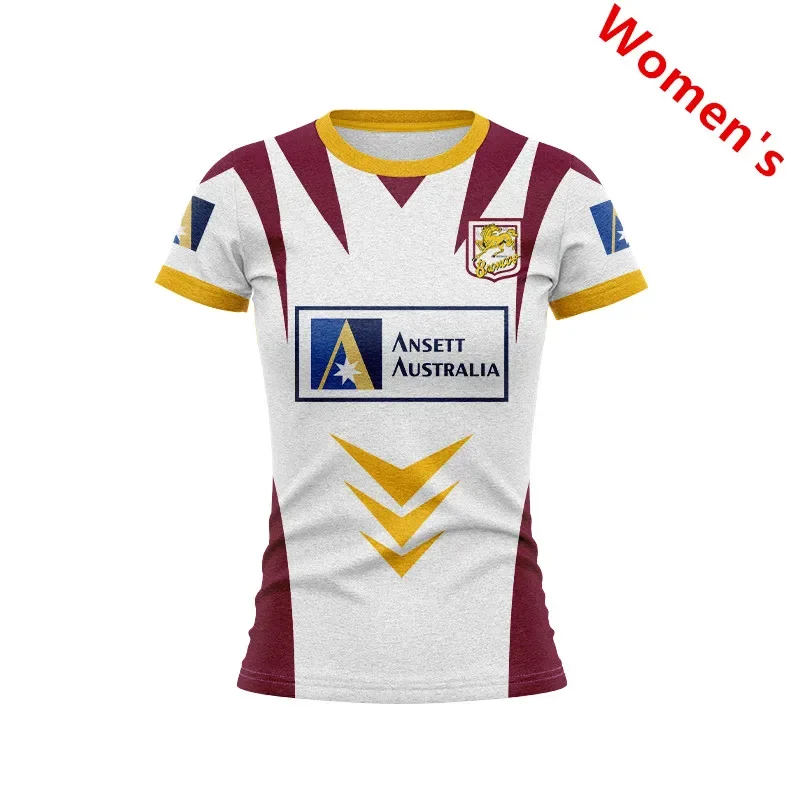 

1998 Brisbane Broncos WOMENS RETRO RUGBY WOMENS JERSEY size S--L-3XL ( Print name and number )