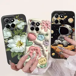 Cute Astronaut For Honor X8 5G Case Silicone Phone Back Cover For Huawei Honor X 8 X8 HonorX8 5G VNE-N41 Cases Soft TPU Fundas