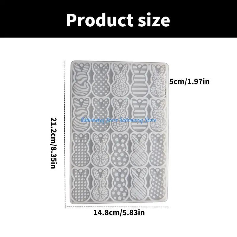 573b ملحق قالب السيليكون القوي العملي لحاملي شمعة الأرانب المحمولة للهدايا المصنوعة يدويًا واللكنة المنزلية #6