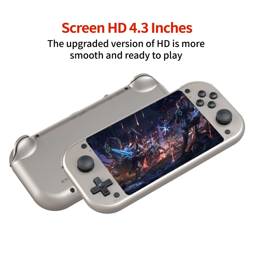 M17 handheld video game console open source Linux system 4.3-inch IPS screen portable pocket video game player 64GB 128GB boy gi image 2