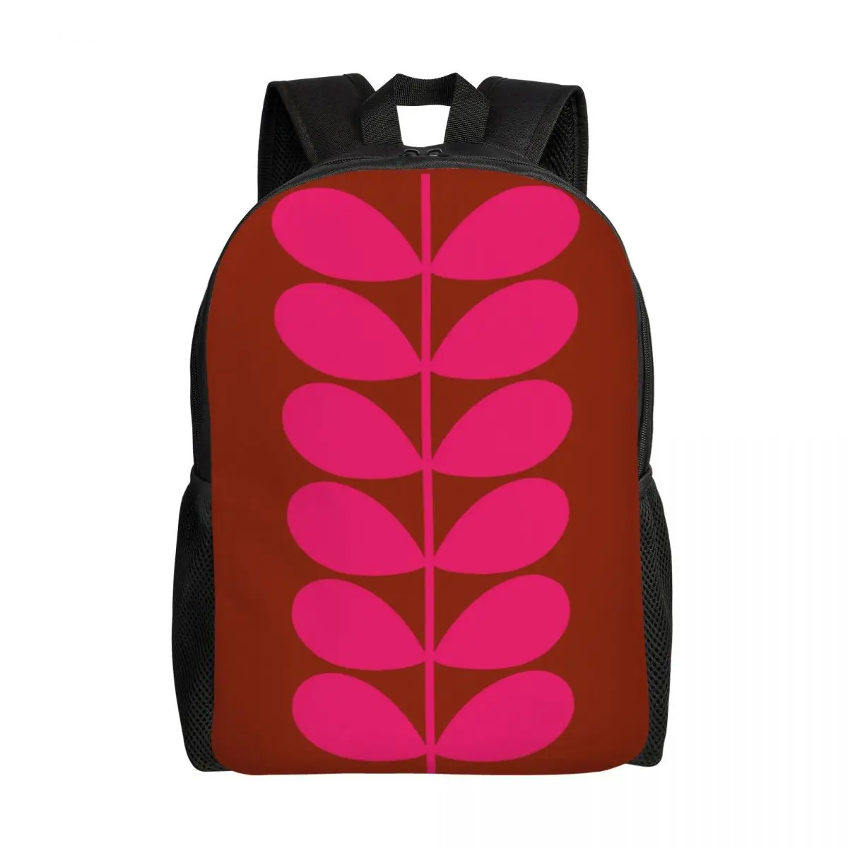 Custom Solid Stem Cerise Pink Travel Backpack Men Women School Computer Bookbag Orla Kiely College Student Daypack Bags