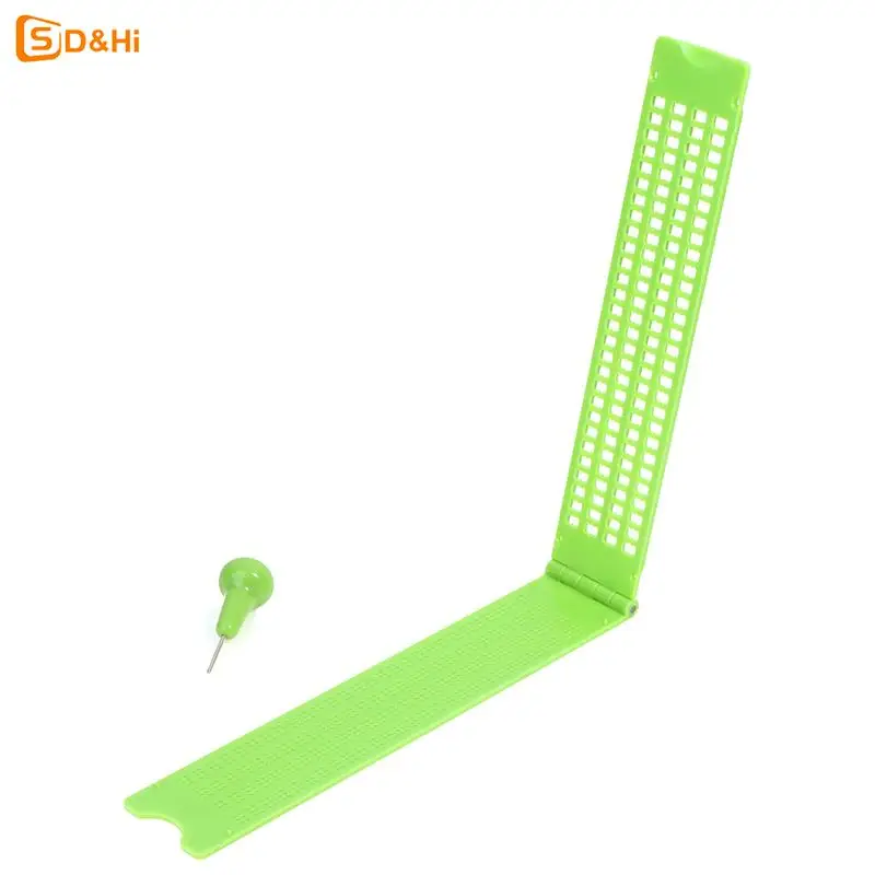 Plastic Braille Writing Slate Portable Practical Vision Care With Stylus Plastic School Learning Green Tool Accessory