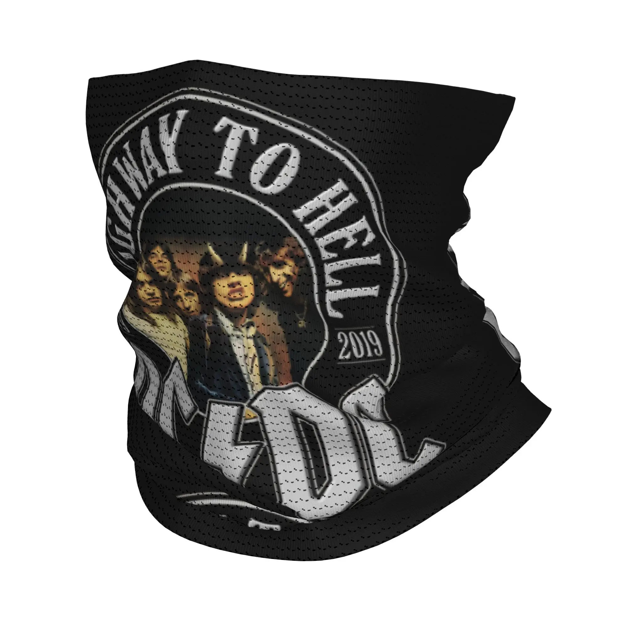

Зимний ветрозащитный шарф-бандана Custom Rock AC/DC для мужчин, для походов, с символикой хэви-метал группы, головной убор-гайтер