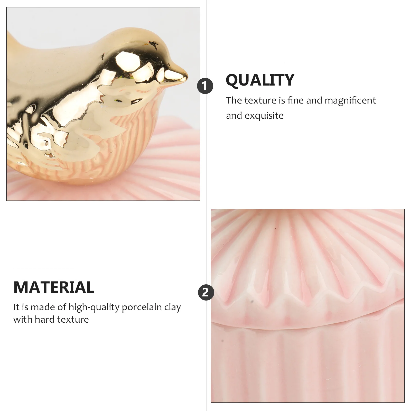 

1Pcs Jewelry Storage Box Ceramic Nordic Style Multi-Purpose Organizer for Rings Necklaces Earrings Wedding Candies Gift