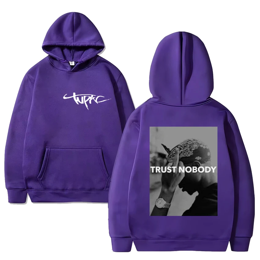 Hot Rapper 2PAC Hip Hop music Hoodie Men Women vintage Fleece Long sleeve streetwear Unisex Casual Oversized pullover Sweatshirt