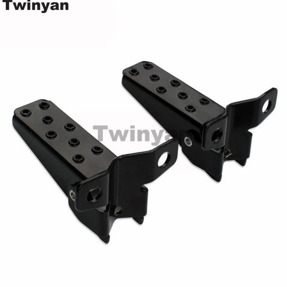 Retro Motorcycle Clamp-on Steel Axle Foldable Foot Step Pegs for BMX Bike Folding Pedal Footrest Footpeg for Aprilla Universal