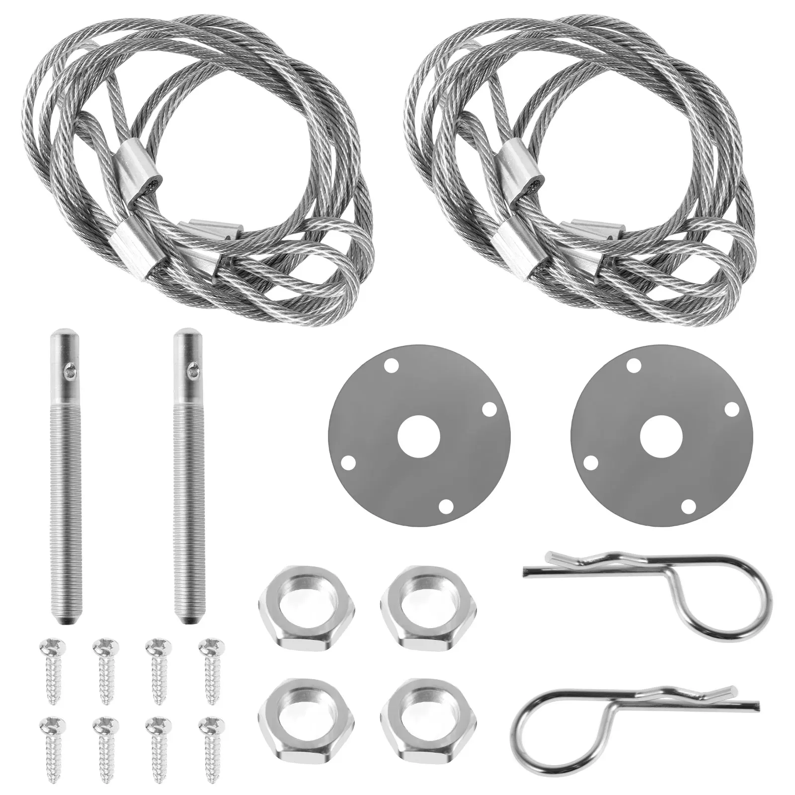 قفل غطاء محرك السيارة سباق السيارات هود دبوس قفل الفولاذ المقاوم للصدأ الإفراج السريع بونيه قفل كليب عدة العالمي تعديل الملحقات