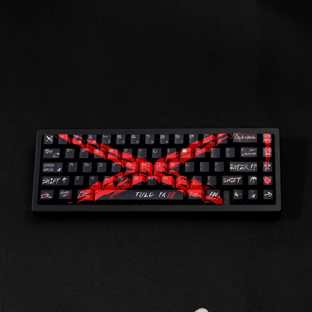 78 Keys PBT Oppose Ineffective Keycaps 61/64/68 Train Configuration Cherry Profile for Gaming Mechanical Keyboard Supplement