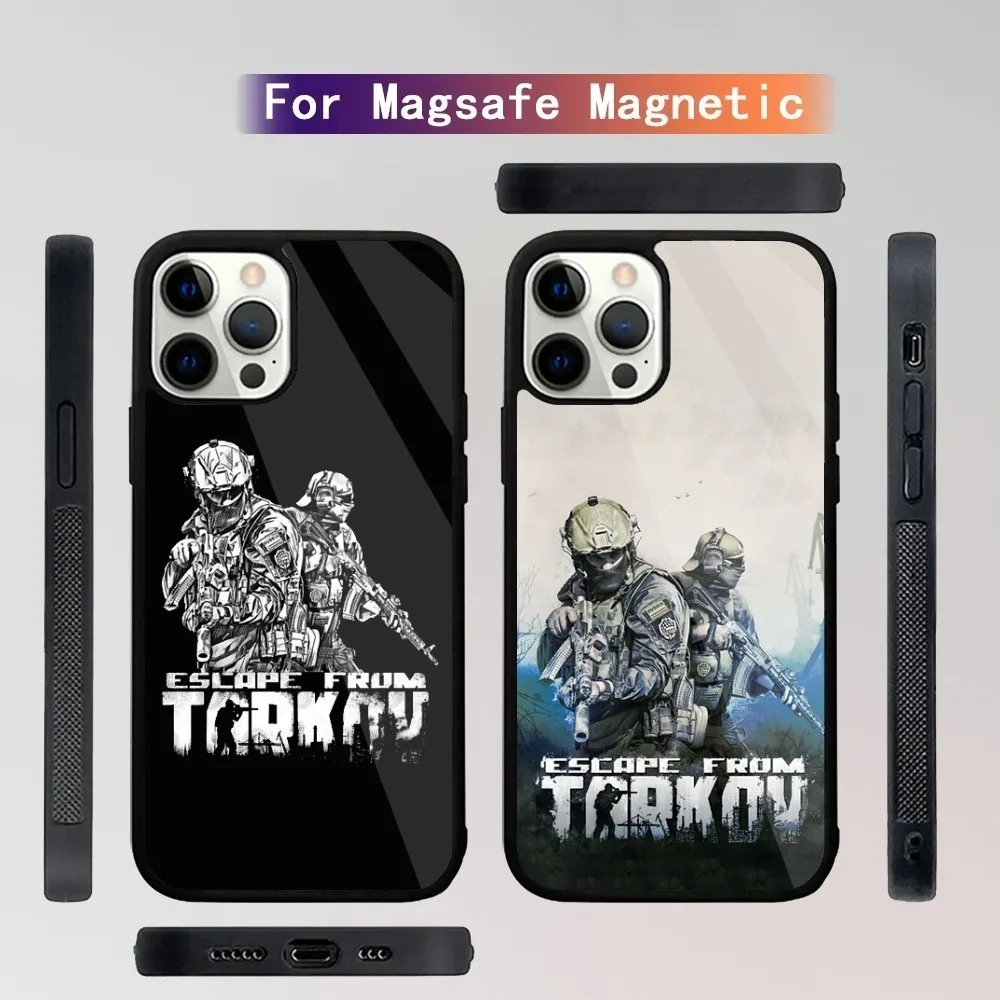 E-Escape From Tarkov Phone Case For iPhone 15,14,13,12,11,Plus,Pro,Max Mini Magsafe Magnetic Wireless Charging