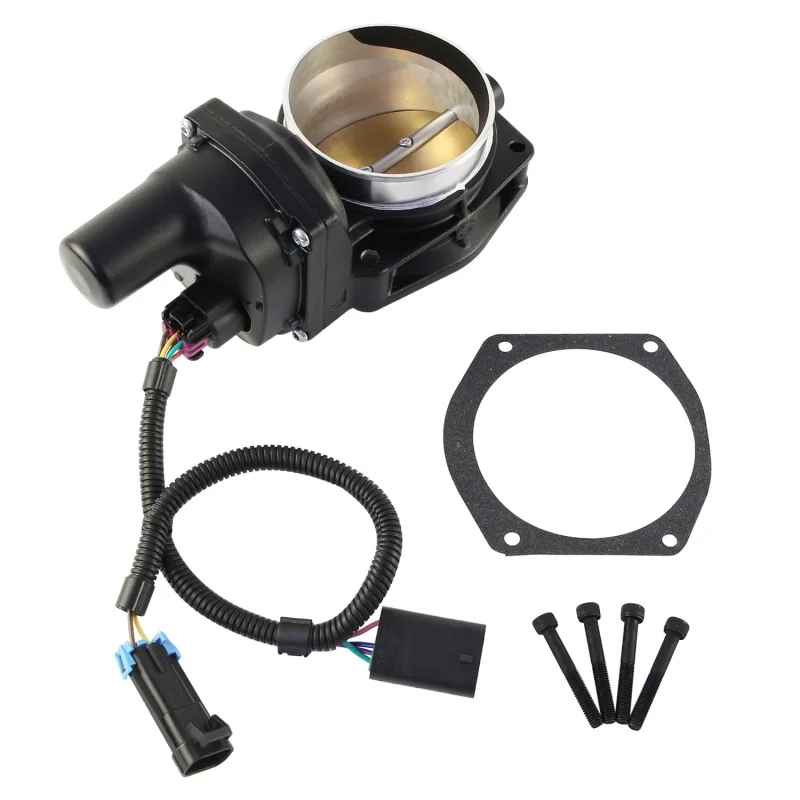 90mm Drive By Wire Throttle Body Assembly Black For Chevy Corvette Pontiac GTO CTS‑V G8 LS3 LS7 L99 6.0L V8 Engine