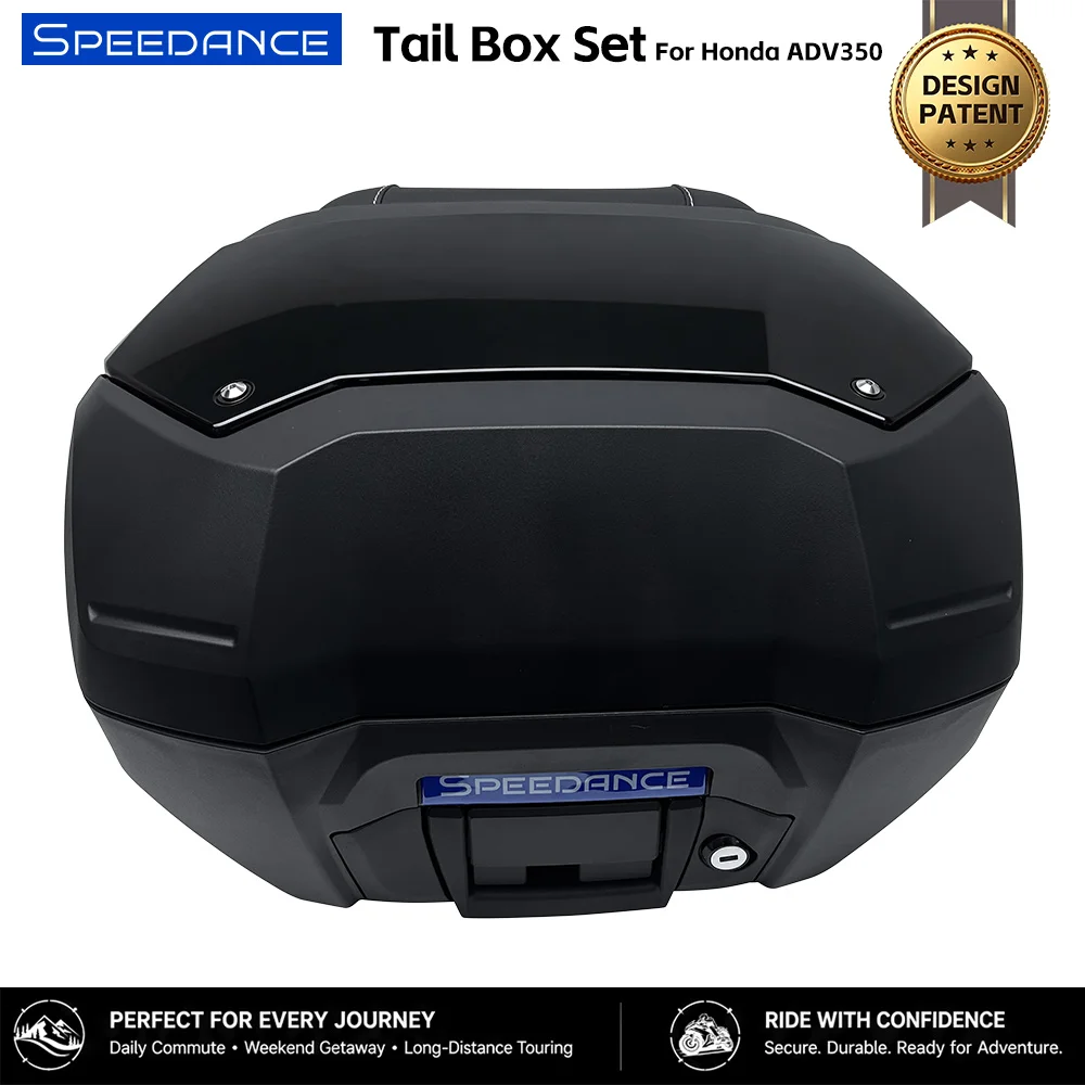 50L Rear Trunk for Honda ADV350, OEM Mounting Points, Quick Detach Design, Waterproof Helmet Storage Luggage Box