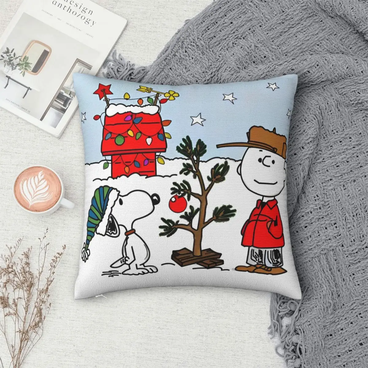عيد الميلاد سنوبي وسادة تغطي كيس وسادة المنزل الإبداعية الزخرفية المخدة 45*45
