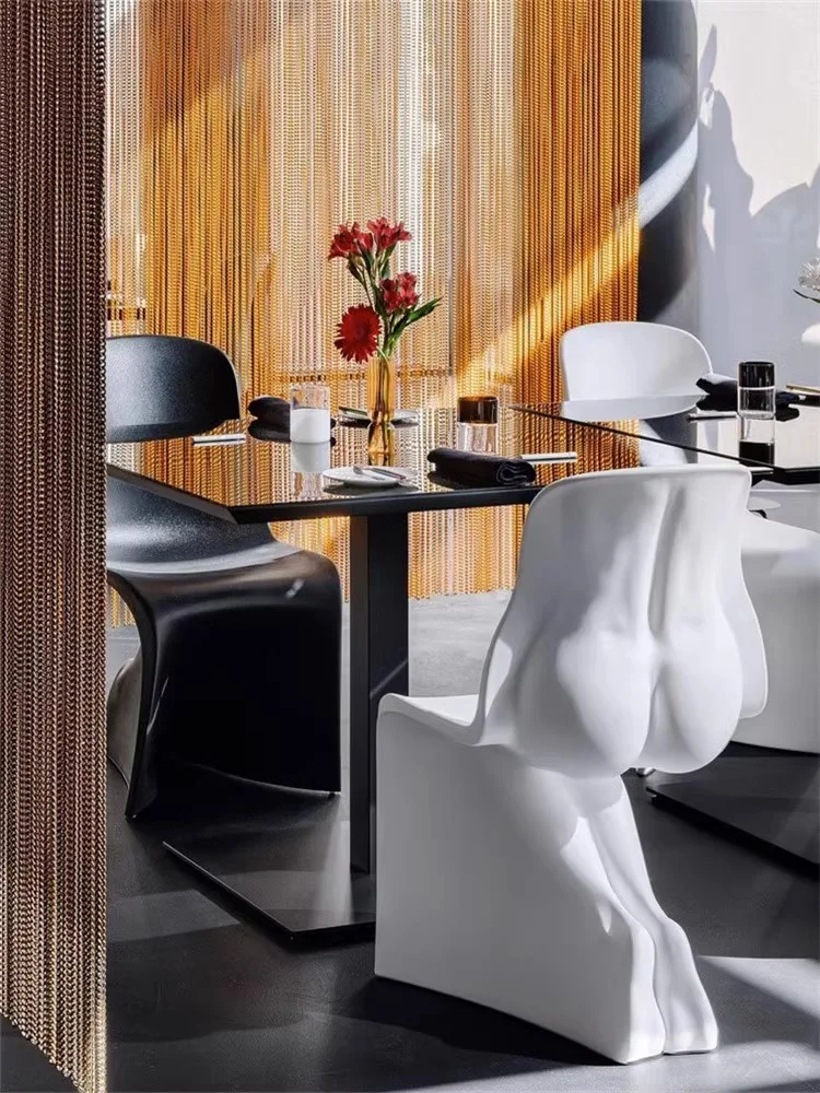 Freizeit Rückenlehne Stuhl Wohnzimmer Esszimmer Kunststuhl Outdoor