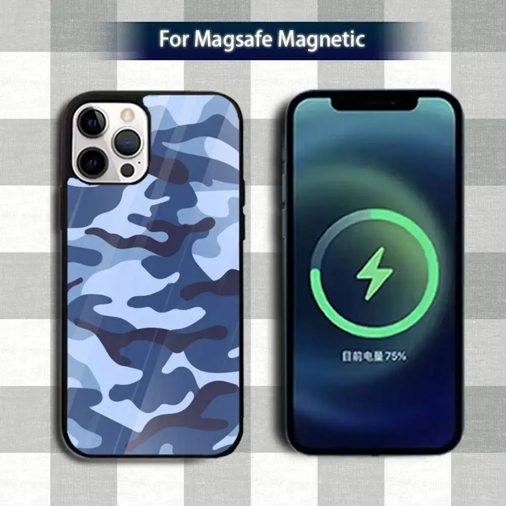Fashion COOL CamouflageS Phone Case For iPhone 13,12,15,17,11,16,14,Pro,Max,Plus,Mini,Magsafe,Magnetic Wireless Charging Case