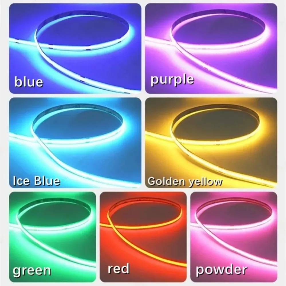 5V USB Touch Dimmable COB LED Strip 320LEDs 3000K 4000K 6000K Flexible Ribbon Light ON/OFF Switch Cabinet Home Decor Lamp