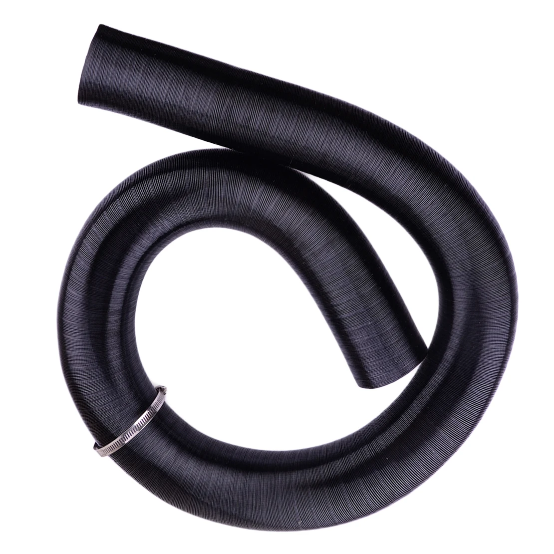 

75mm Extendable Hot Cold Heater Air Ducting Duct Pipe Hose Fit for Diesel Parking Heater Black Aluminum Foil