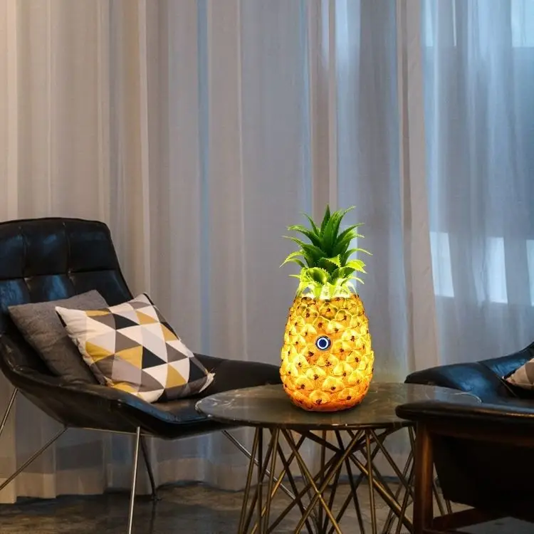 

Creative Pineapple Nightlight High Beauty Rechargeable Home Room Bedhead Touch Soft Light 3D Eye Protection Desk Lamp