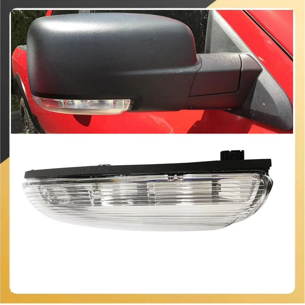 Passenger Mirror Turn Signal Puddle Light Lamp For Dodge For Ram 1500 2500 1500 2500 68064948AA Replacement Automobiles Parts