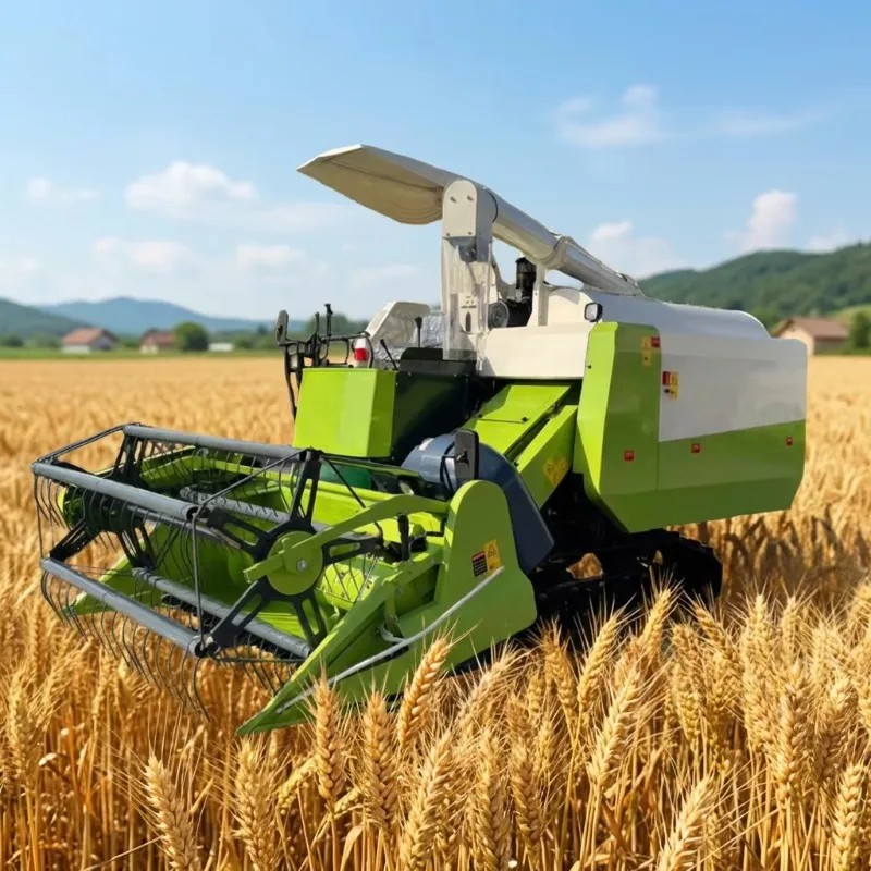 Paddy Combine Harvester Reinforced Harvest Frame Resists Vibration Under Long Time Continuous Paddy Field Working Conditions