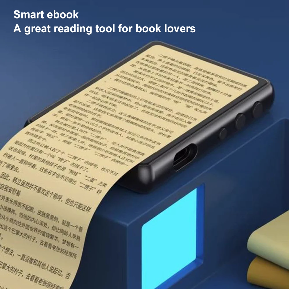 Pemutar MP3 MP4 Pemutar Musik Lossless Layar Sentuh Penuh Pemutar Audio Kompatibel dengan Bluetooth dengan Speaker FM/E-book/Perekam