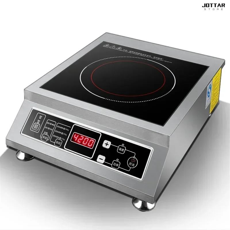 3500W high power induction cooktop. For merchant and household dual-use. Stainless steel.  Plane induction cooktop.