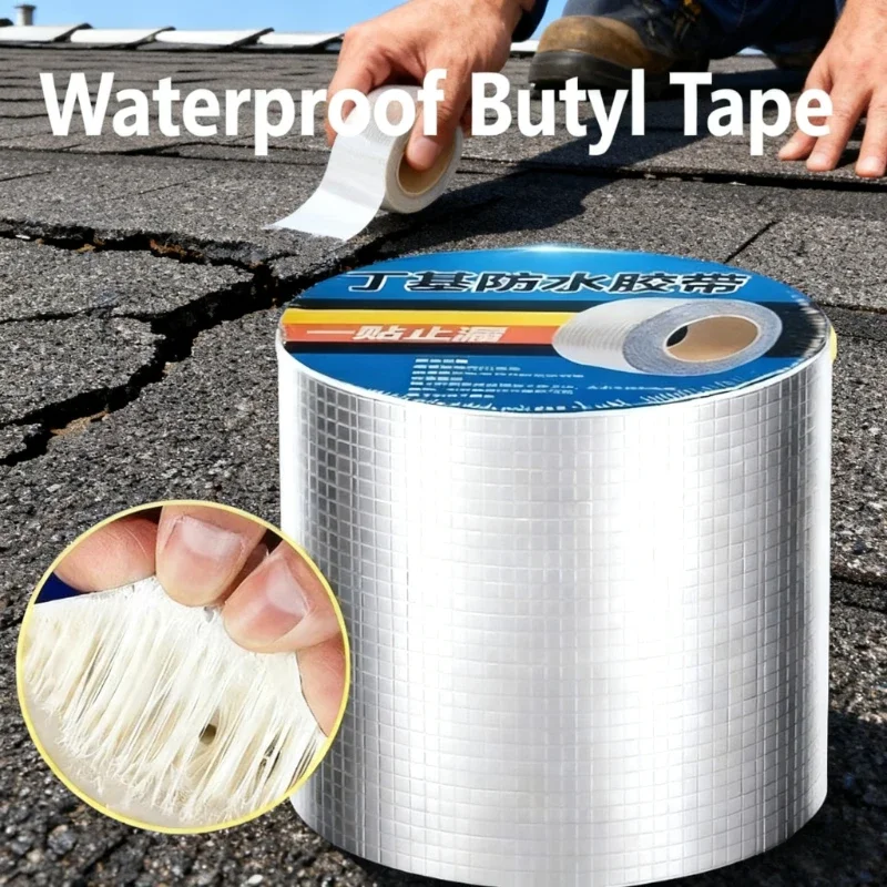 1 قطعة بوتيل شريط مقاوم للماء ذاتية اللصق شريط عزل الكراك إصلاح مكافحة تسرب تسرب شريط مقاومة درجات الحرارة العالية والمنخفضة