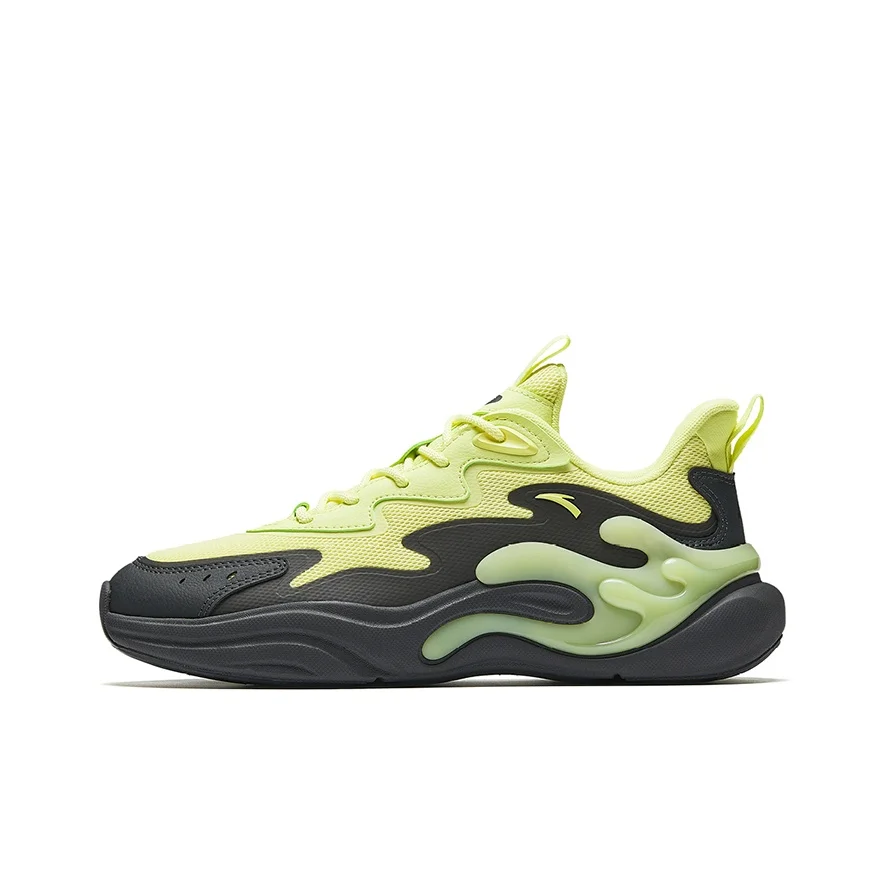 Anta Fabric Casual Shoes Men's Neon Light Green/Carbon Gray 112518841-4