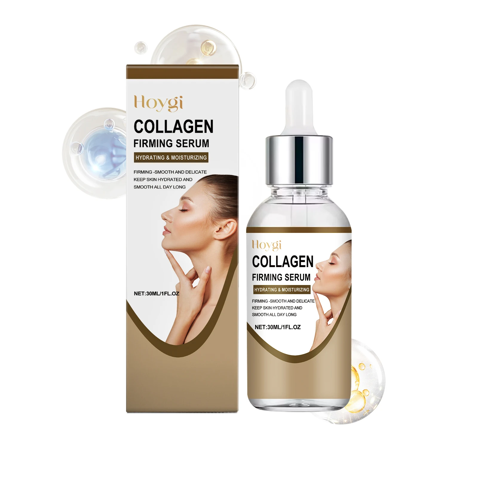 

Collagen Firming Serum - Anti-Aging Face Treatment with Deep Hydration - Improves Elasticity & Smoothness - 30ml