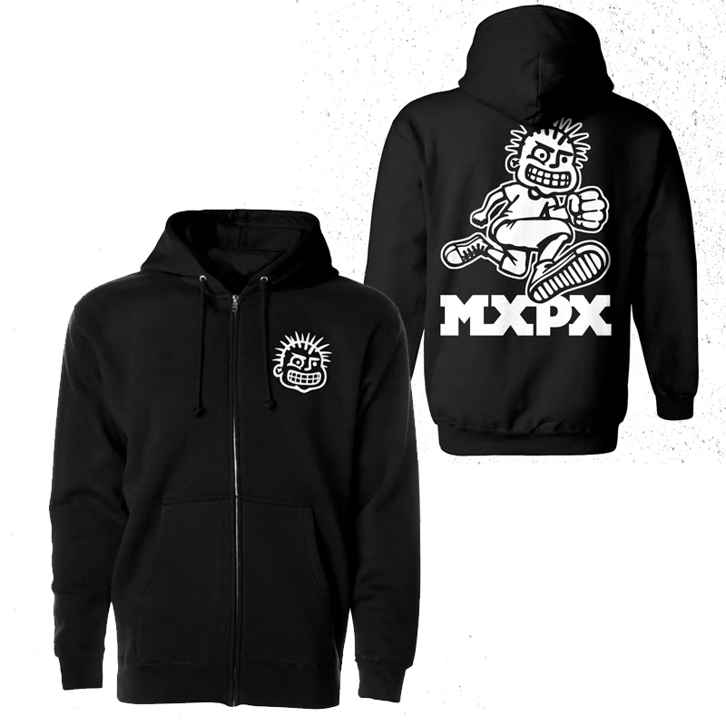 

Худи MXPX Punk Band Ro fiti с мультяшным гитаристом, свободного кроя, утепленное, для молодежи, осенне-весенняя, хлопковая, на молнии