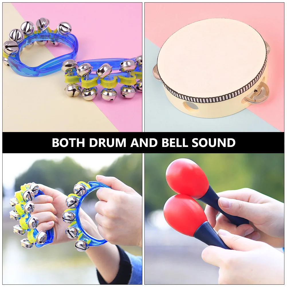 1Set Muzikale Kleine Instrumenten Creatieve Vroegschoolse Muziek Onderwijs voor Voorschoolse Thuis Familiefeest Kinderen Percussie