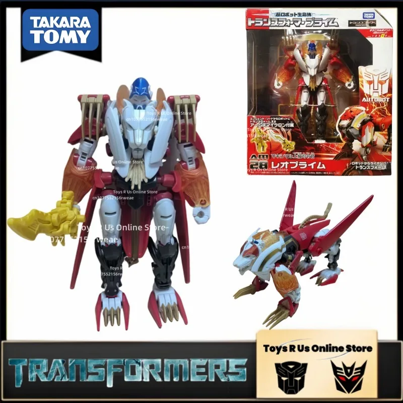 

TAKARA TOMY Transformers TFP Leader's Certificate Lion King Optimus Prime AM28 Action Character Transformation Robot Model Gift