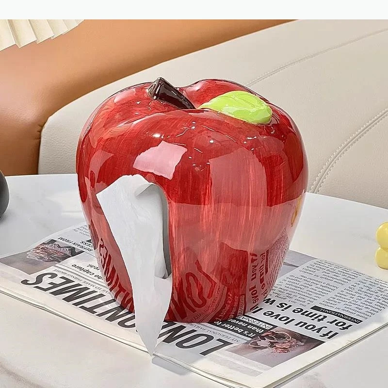 Simulated Shape Ceramic Tissue Box Coffee Table Desk Decoration Simulated Tissue Box Bedside Table Paper