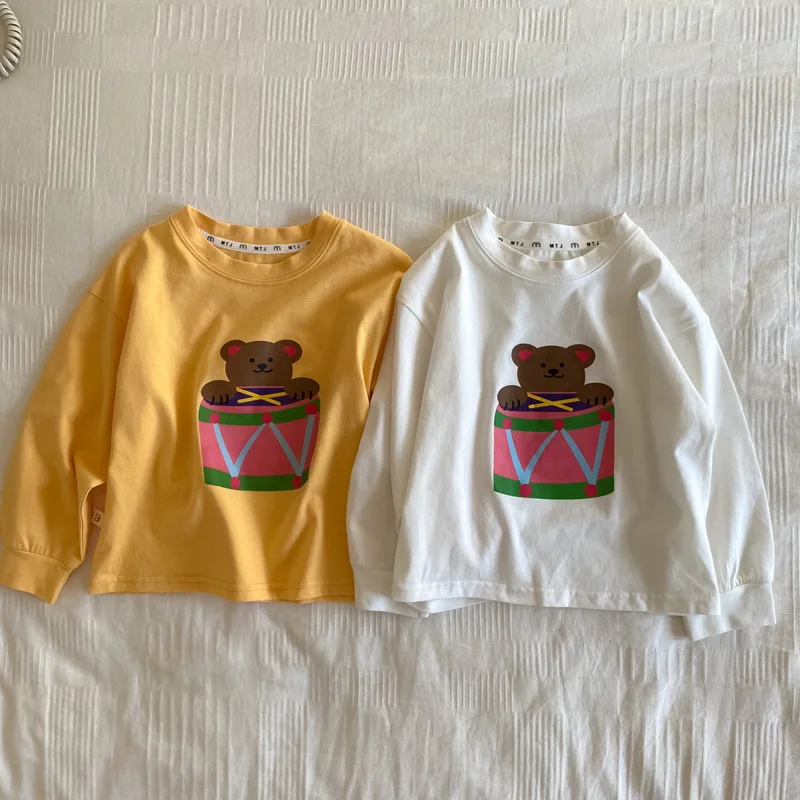 

Kids Tees 2022 Spring Summer Children Cartoon T-shirt Toddler Cotton Tops Baby Clothing 1-6Y