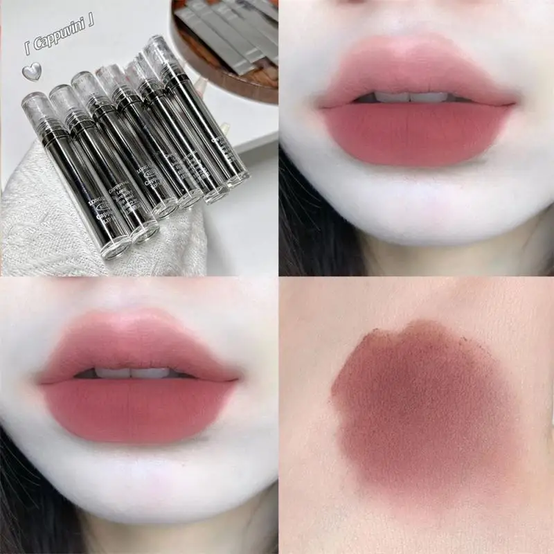 Matte Velvet Lip Gloss Korean Cosmetics Lip Mud Lipstick Waterproof Long-lasting Easy To Wear Red Lip Tint Lip Glaze Makeup