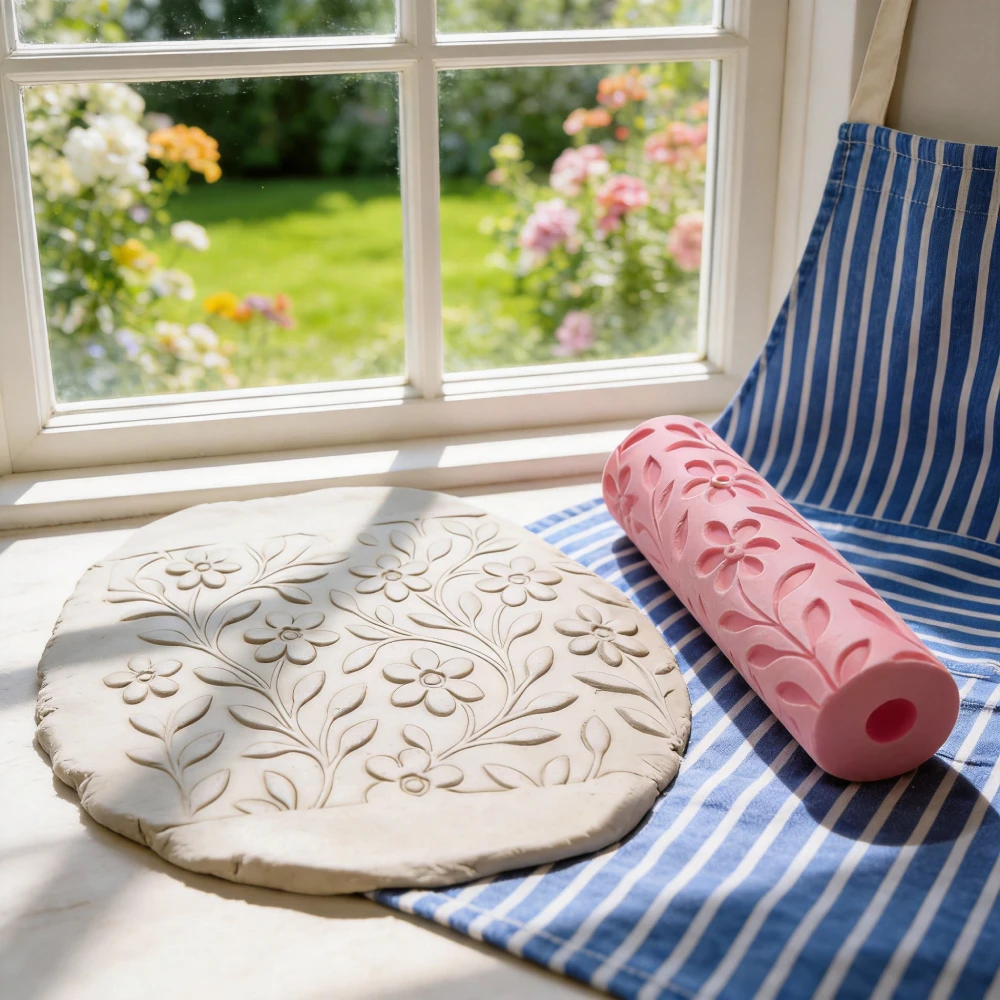 Wałek do gliny z wzorem szczęś – Embroidery Texture recenzja i cena