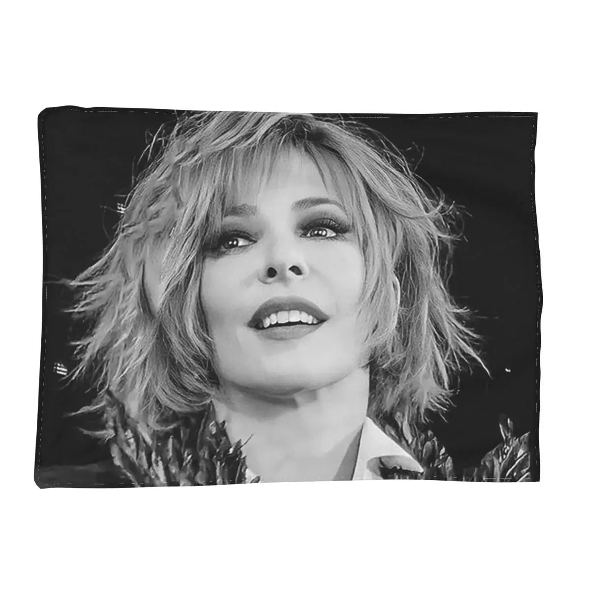 

Mylene Farmer Personalized French Singer Blanket Soft Warm Flannel Throw Blanket Bedspread for Bed Living room Picnic Home Couch