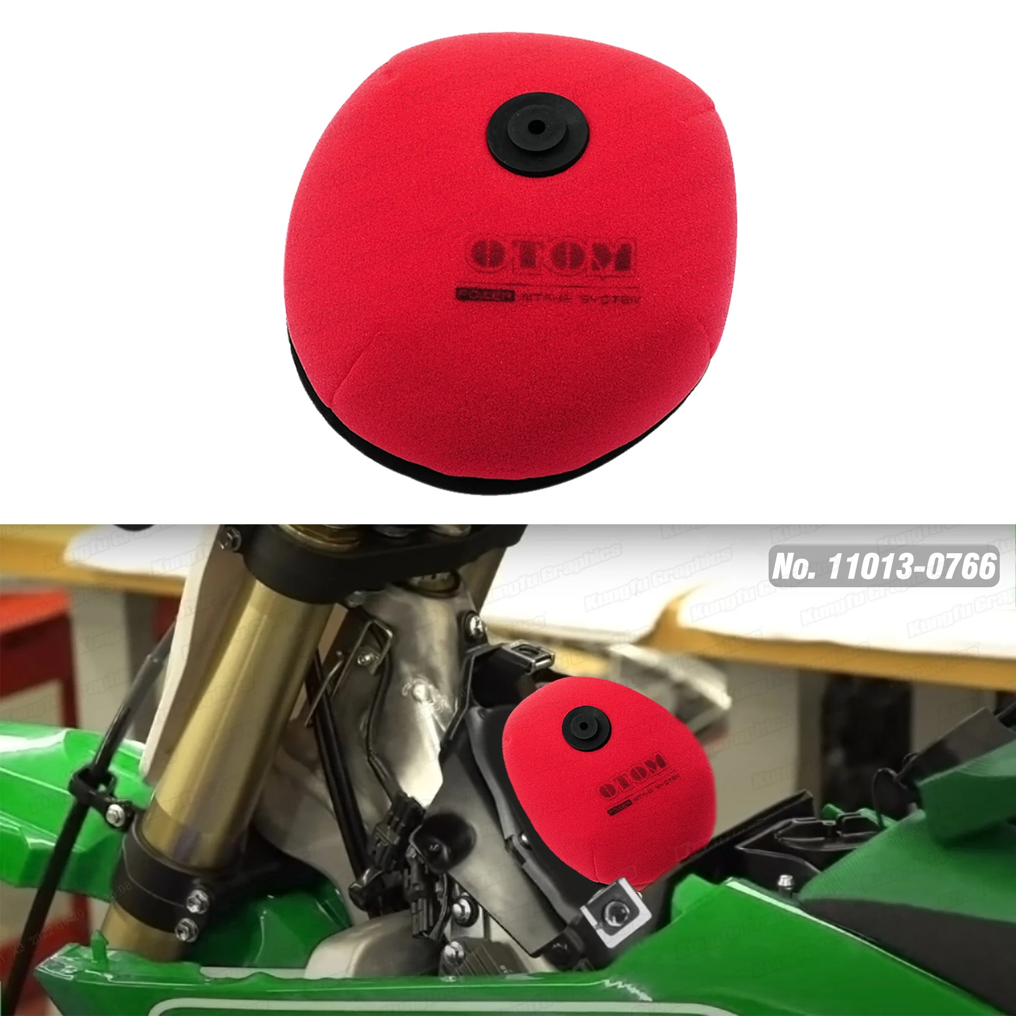 

JY Racing Dirt Bike Dual Polyester Foam Air Filter for Kawasaki KX250F KX450F 2016 2017 2018 2019 2020, NO.11013-0766